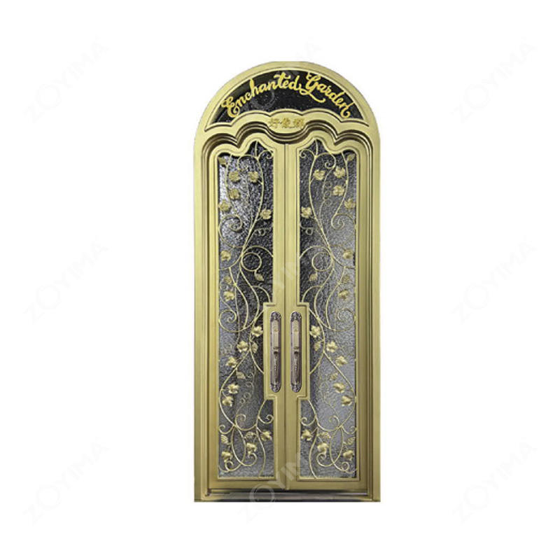 ZYM-W139 French colorful wrought iron doors