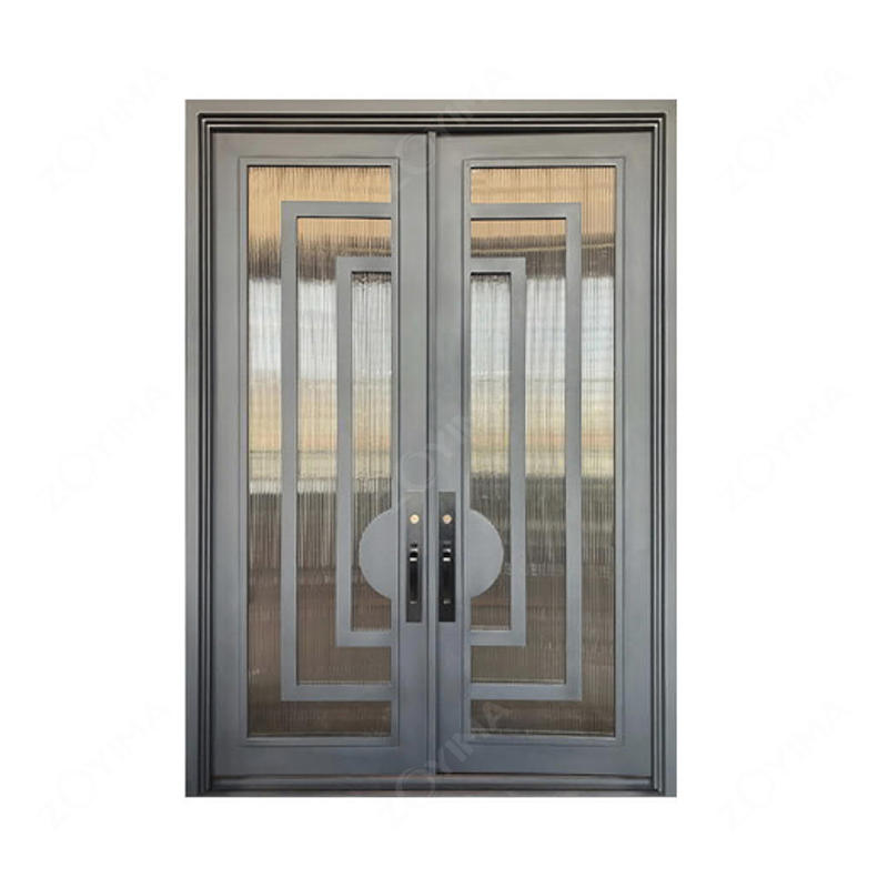 ZYM-W177 Durable colorful wrought iron doors