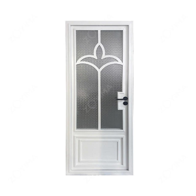 ZYM-W179 Durable white color wrought iron doors