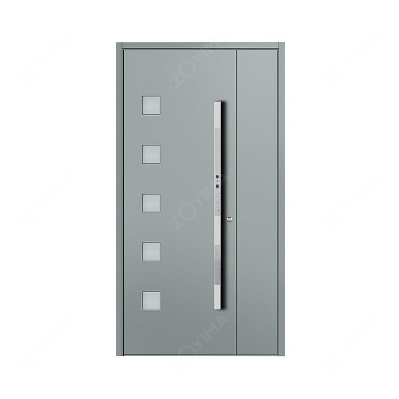 ZYM-P612 Arch top high-end wrought iron single doors