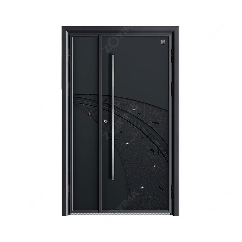 KJ-601 3d special elegant carving cast aluminum door