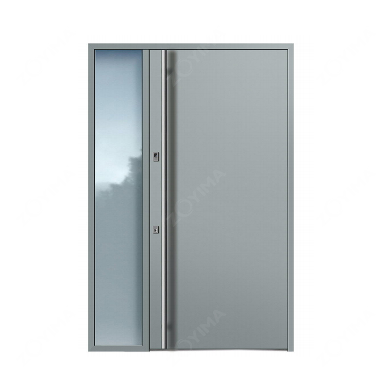 ZYM-P609 French wrought iron front single doors