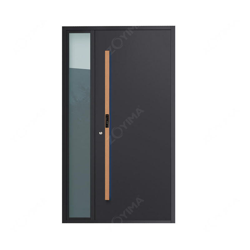ZYM-P613 Own-brand high quality wrought iron single doors