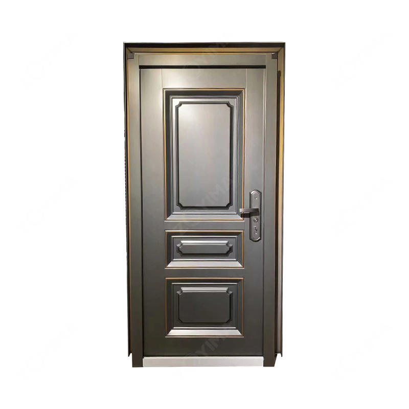 ZYM-S115F Customized luxurious imitation copper steel door
