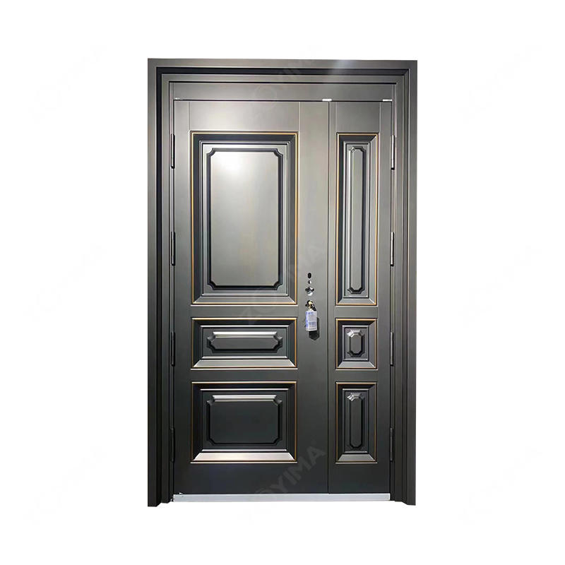 ZYM-S116F Durable outside imitation copper steel door