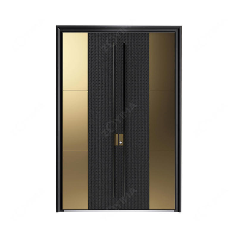 ZYM-S501 3d special elegant luxury style real bullet proof door 