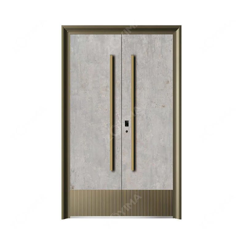 ZYM-S506 Durable outside luxury style real bullet proof door 