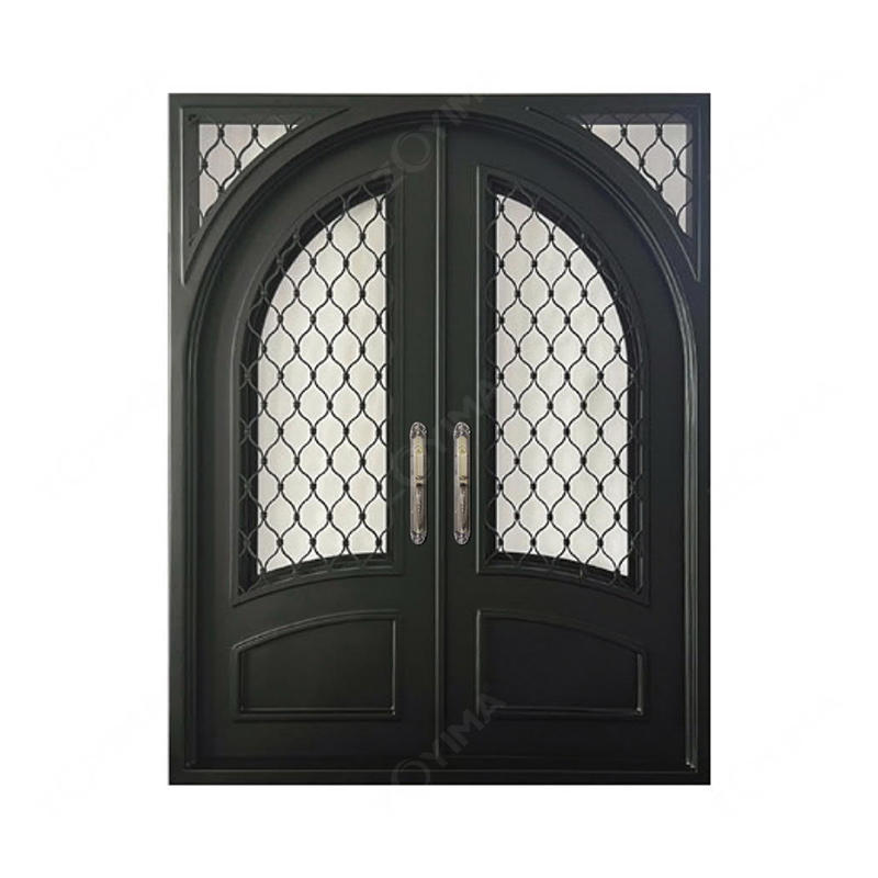 ZYM-W120 Arch top high-end wrought iron doors
