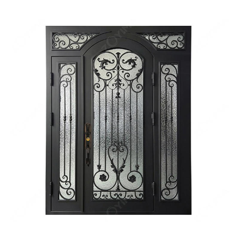 ZYM-W125 Own-brand high quality double wrought iron doors