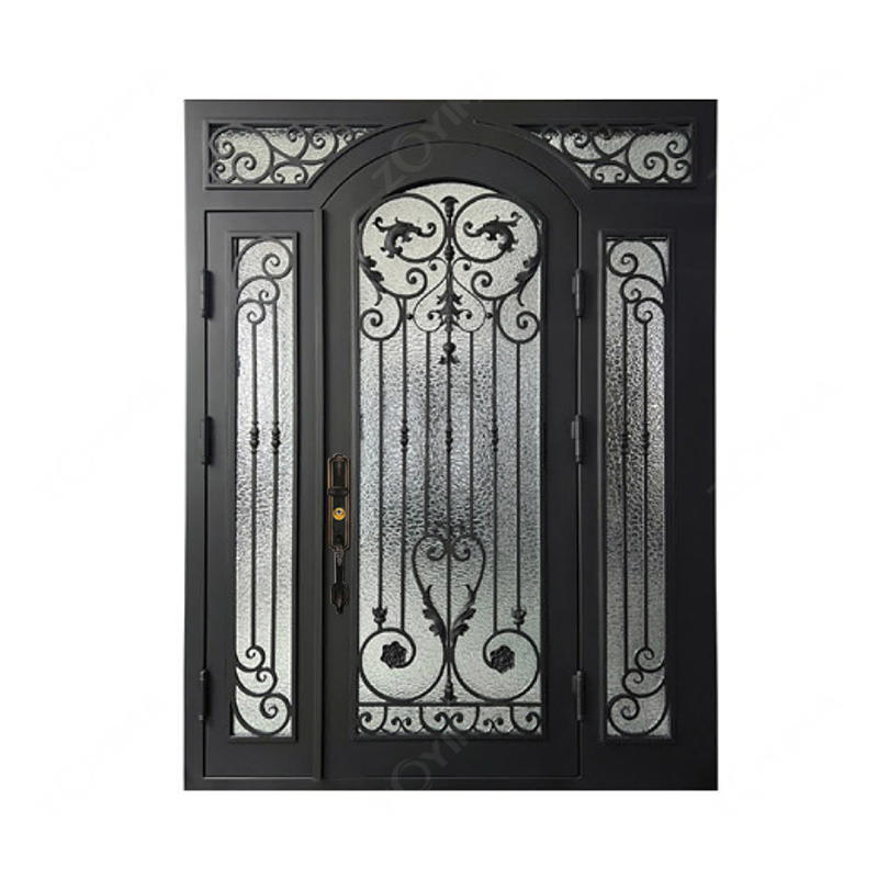 ZYM-W125 Arch top high-end wrought iron doors