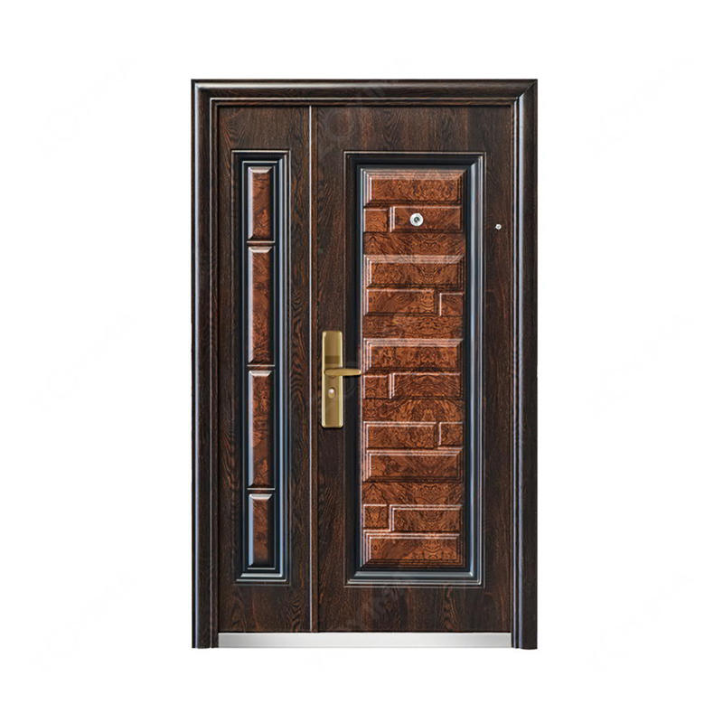 ZYM-S557 3D special elegant wood color son and mother steel door 