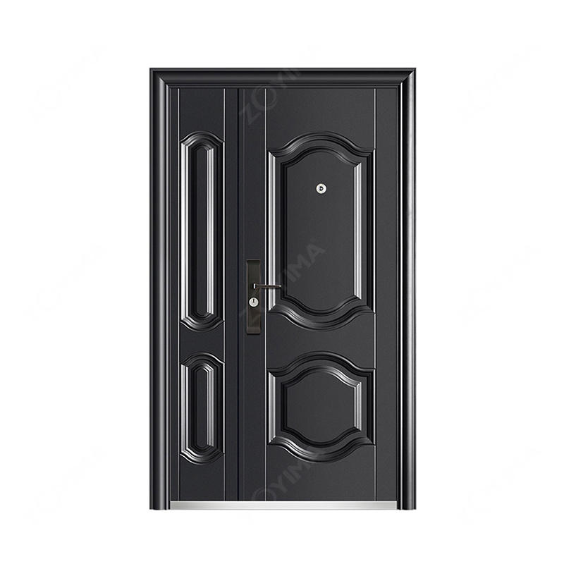 ZYM-S561B Entry safety garden power coating son and mother steel door 