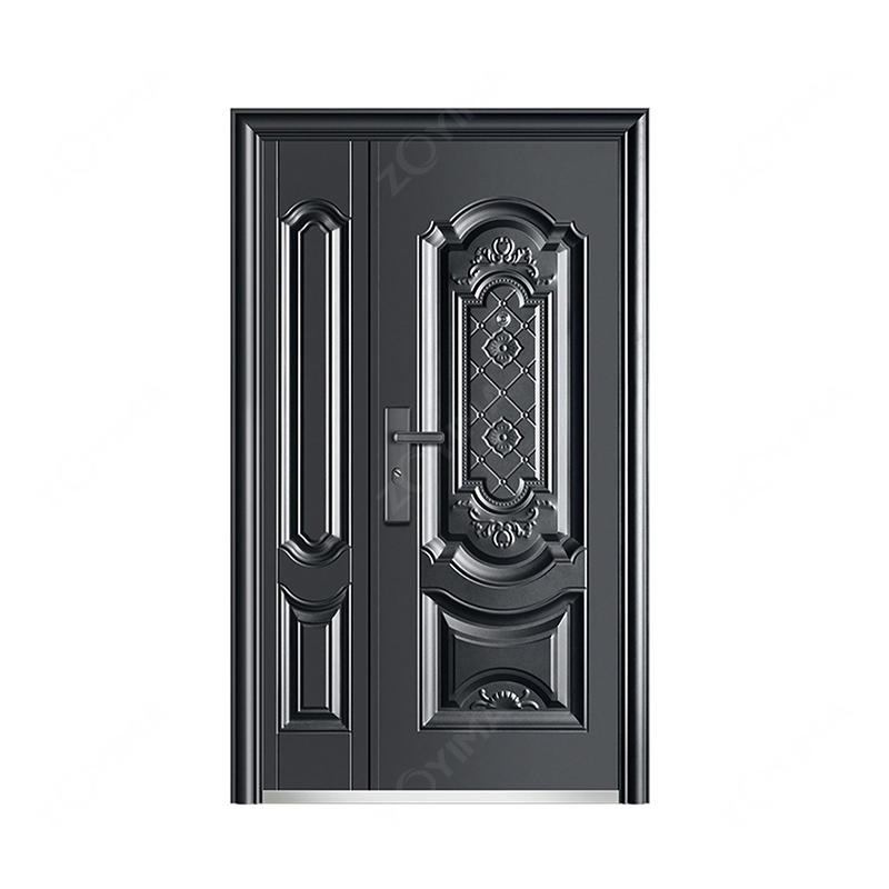 ZYM-S561F Classic villa entrance power coating son and mother steel door 