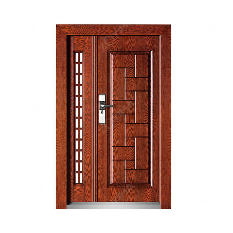 ZYM-S565 Customized luxurious wood color son and mother steel door 