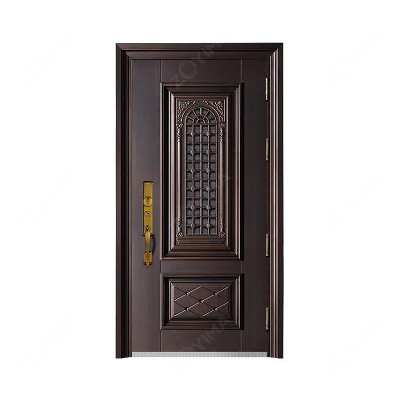 ZYM-S573 Competitive price building decoration twins steel door