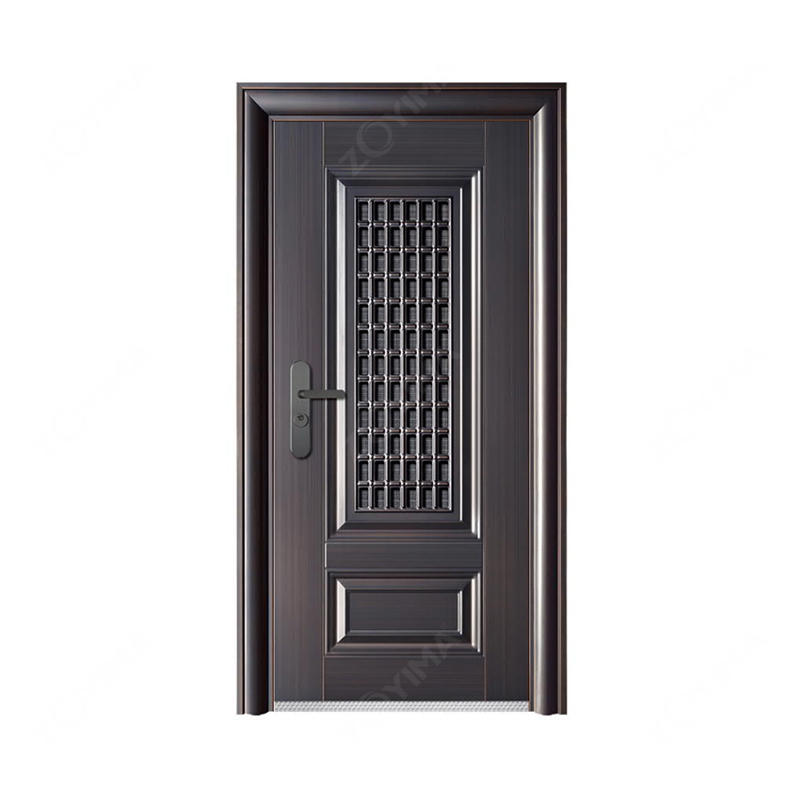 ZYM-S576 Modern concise style twins steel door