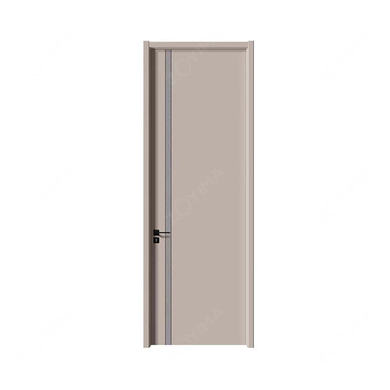 ZYM-W083 Light-colored department rice gray simple wooden door